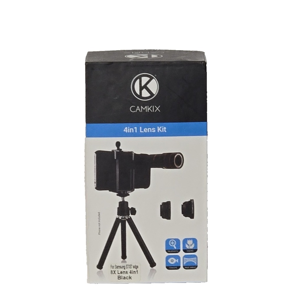 CamKix 4-in-1 iPhone Lens Kit 12X Telephoto Wide Macro Fisheye Zoom Tested Works